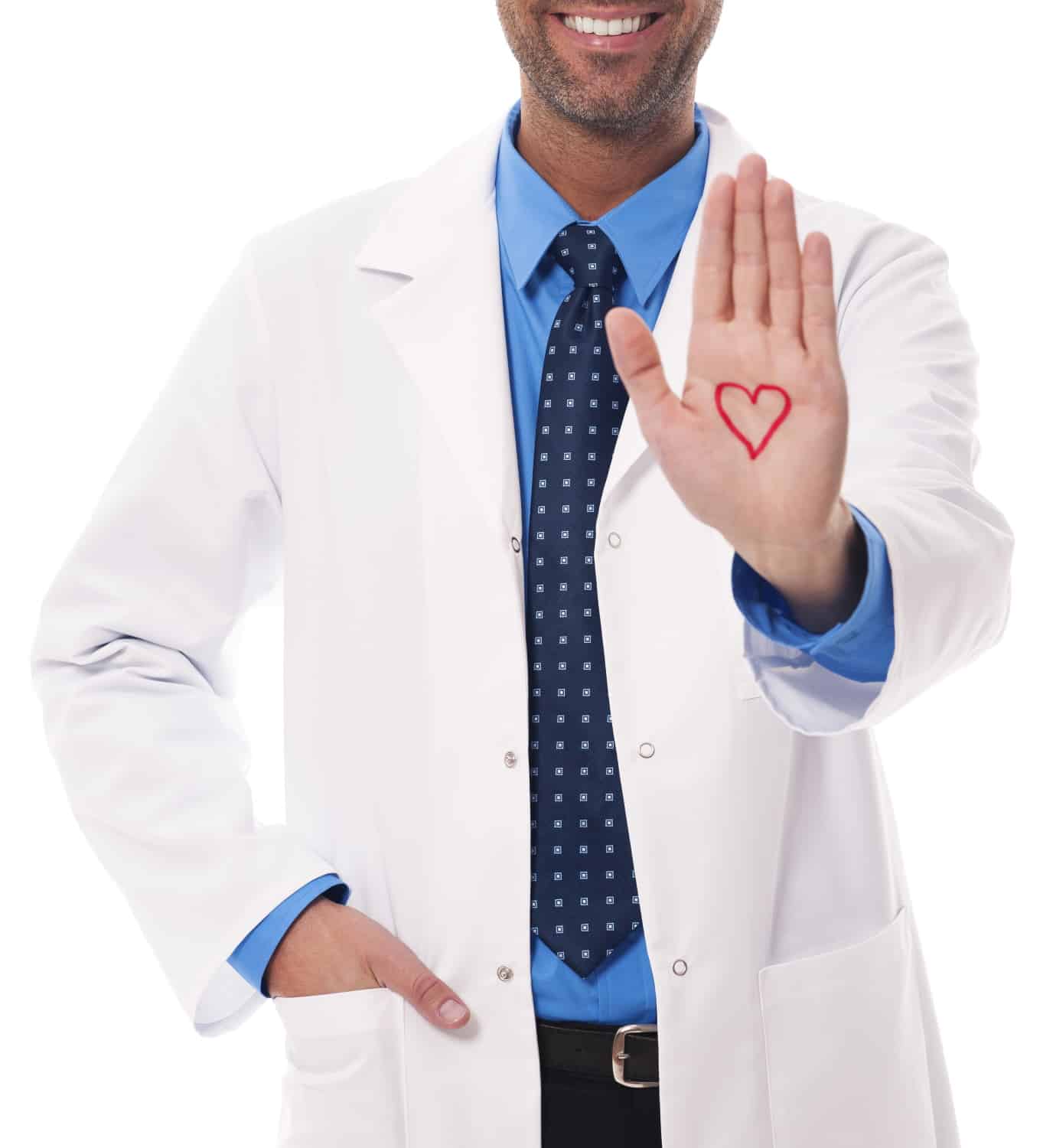 cardiologist showing heart sign 37MWBKN