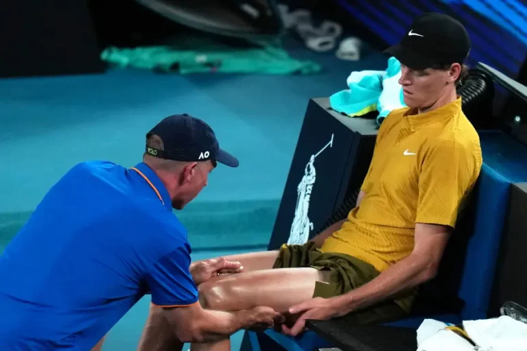 Australian Open tennis infortuni