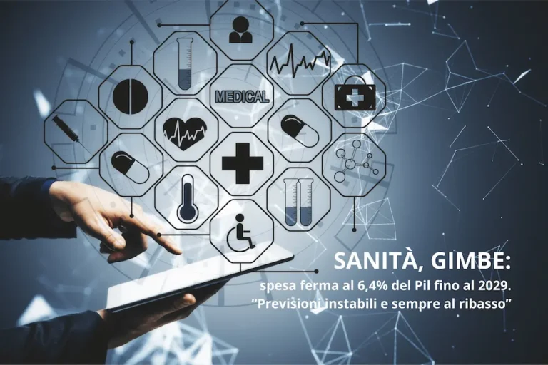 Sanità, Gimbe: spesa ferma al 6,4% del Pil fino al 2029. “Previsioni instabili e sempre al ribasso”