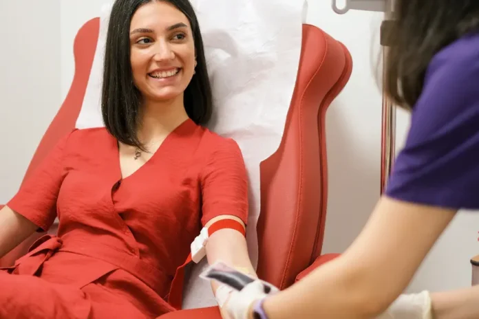 Donatori sangue flessione